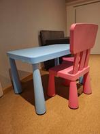 IKEa Mammut kindertafel met stoel en krukje, Ophalen of Verzenden, Gebruikt, Tafel(s) en Stoel(en)