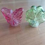 Glazen vlinder en bloem decoratie - gratis af te halen, Ophalen of Verzenden