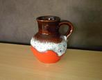 Rood bruin witte aardewerk kan kruik, Antiek en Kunst, Antiek | Keramiek en Aardewerk, Ophalen of Verzenden
