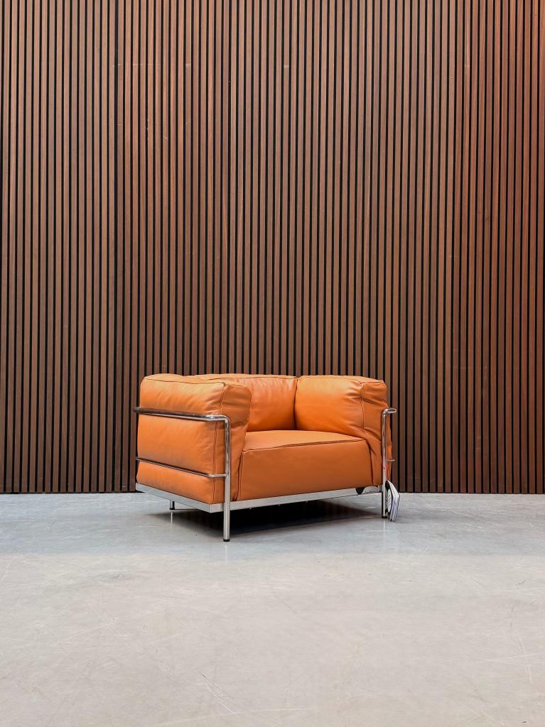 Cassina LC3 - Le Corbusier Cognac leder dons, Ophalen of Verzenden