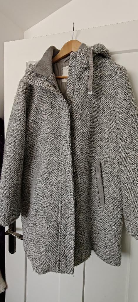 Esprit winterjas, Maat 46/48 (XL) of groter, Ophalen of Verzenden, Zo goed als nieuw, Grijs