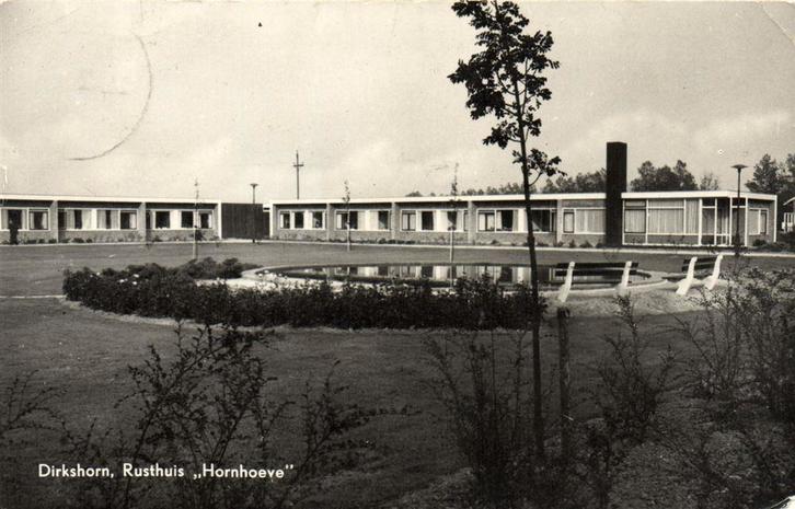 Dirkshorn, Rusthuis Hornhoeve - gelopen, Verzamelen, Ansichtkaarten | Nederland, Gelopen, Friesland, Voor 1920, Ophalen of Verzenden