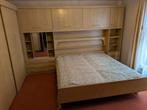 Complete slaapkamer: bed met ledikant en kledingkast, Ophalen, Gebruikt, Tweepersoons, Klassiek