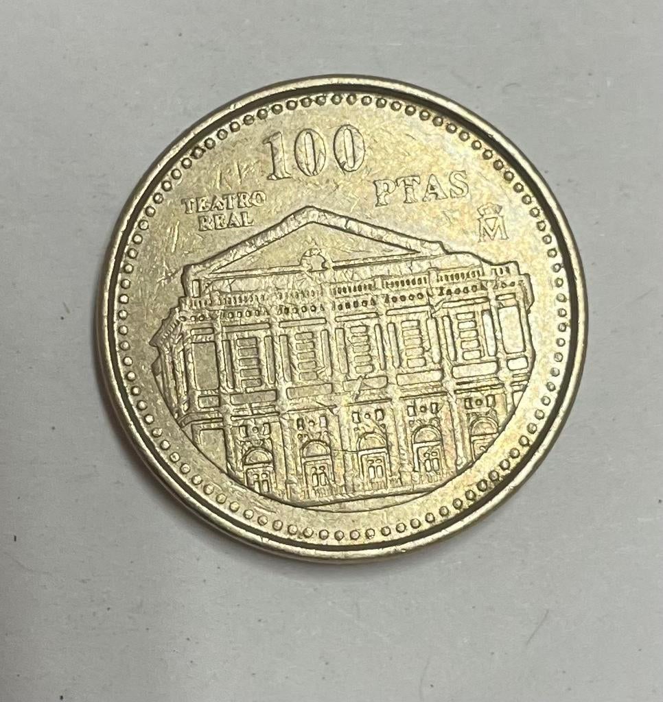 100 pesetas Spanje 1997, Postzegels en Munten, Munten | Europa | Niet-Euromunten, Ophalen of Verzenden, Overige landen