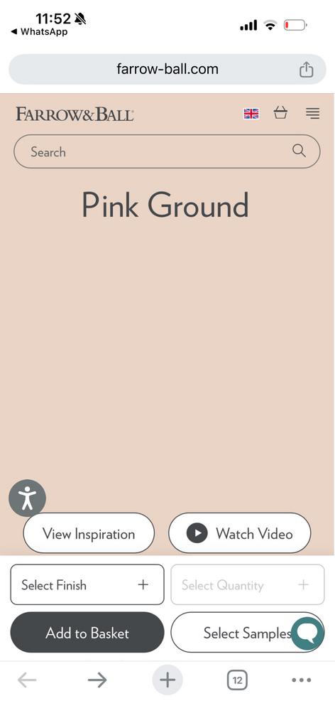 Farrow Ball Pink Ground Flexa ExtraMat afneembaar +4.5 liter, Ophalen, Zo goed als nieuw, Groen