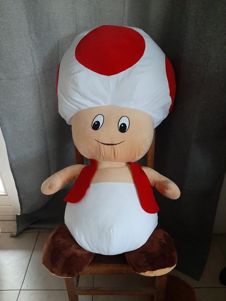 XXL Grote Toad knuffel super mario, Kinderen en Baby's, Speelgoed | Knuffels en Pluche, Ophalen of Verzenden, Overige typen