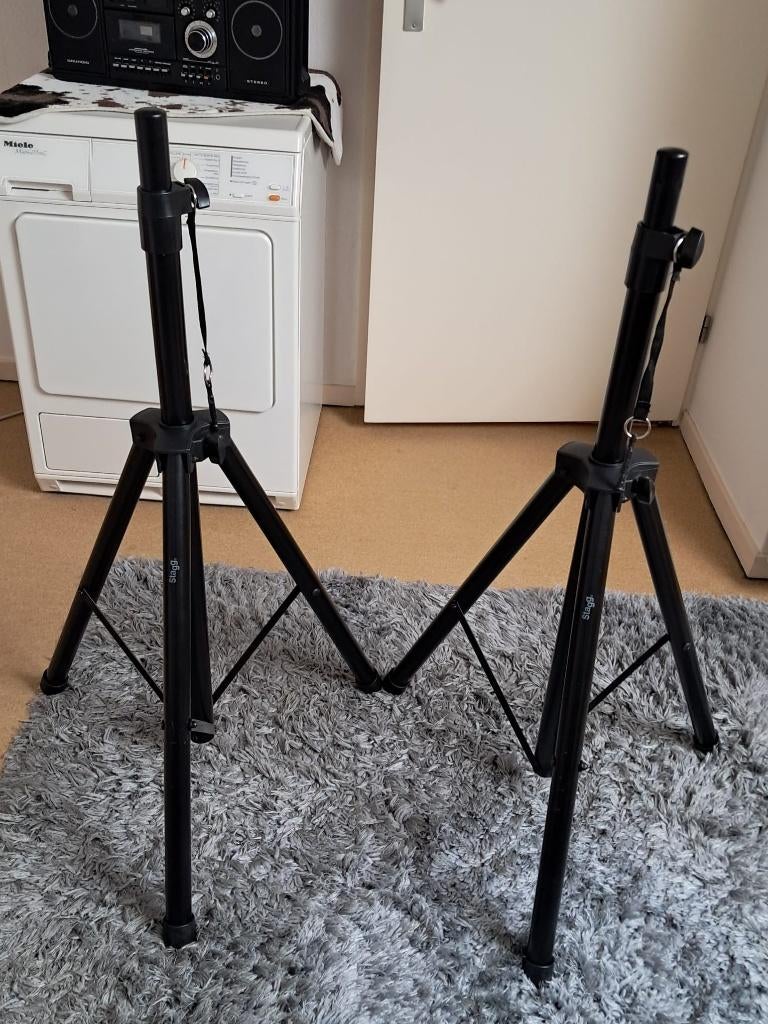 vloerstandaard speakers universeel (set), Muziek en Instrumenten, Standaards, Ophalen, Zo goed als nieuw, Muziekstandaard, Speaker