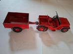 Dinky Toys Willy's jeep + aanhanger Schaal 1:43, Ophalen of Verzenden
