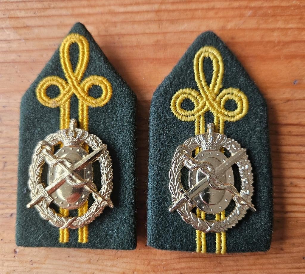 Kraagpatten Geneeskundige Dienst Opleiding, Ophalen of Verzenden, Landmacht, Nederland, Embleem of Badge