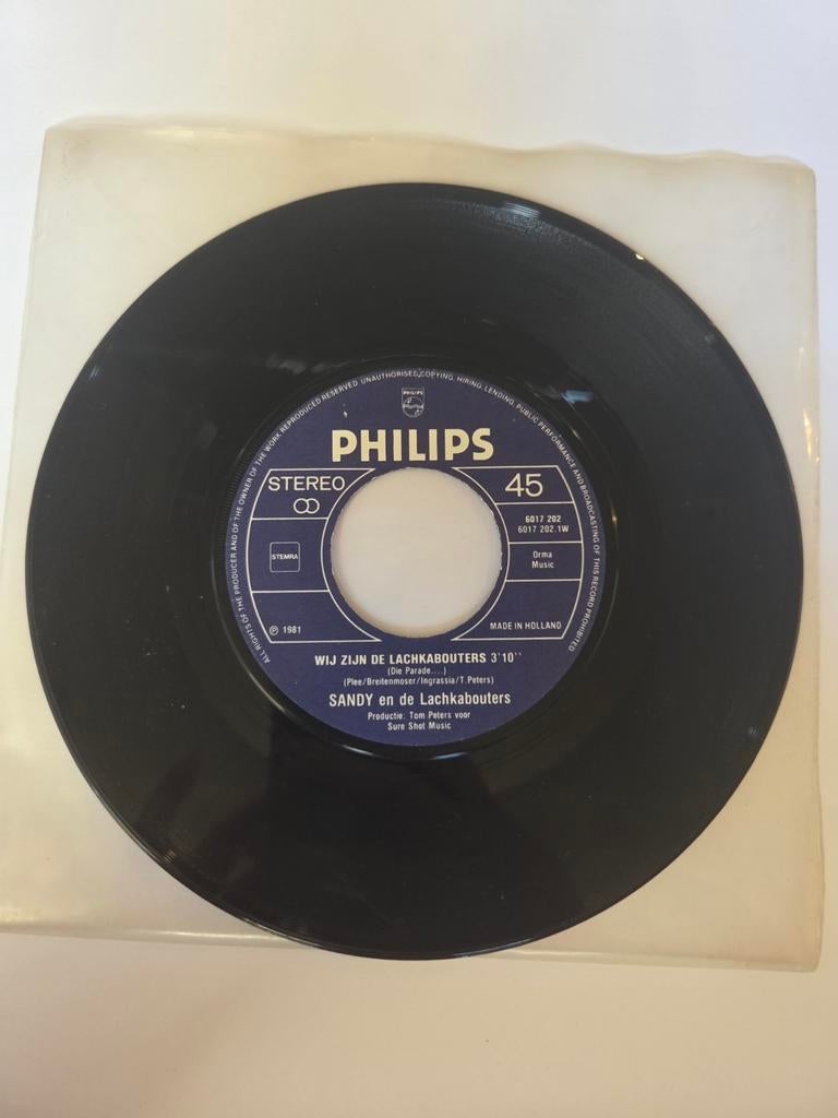 Sandy en de lachkabouters - Wij zijn de lachkabouters, Cd's en Dvd's, Vinyl Singles, Gebruikt, 7 inch, Single, Ophalen of Verzenden