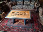 Industriële tafel met uitgefreesd Harley Davidson logo., Ophalen, 100 tot 150 cm, Nieuw, 50 tot 100 cm