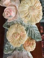Festoen Franse brocante gips aardewerk toef bloemen, Ophalen of Verzenden