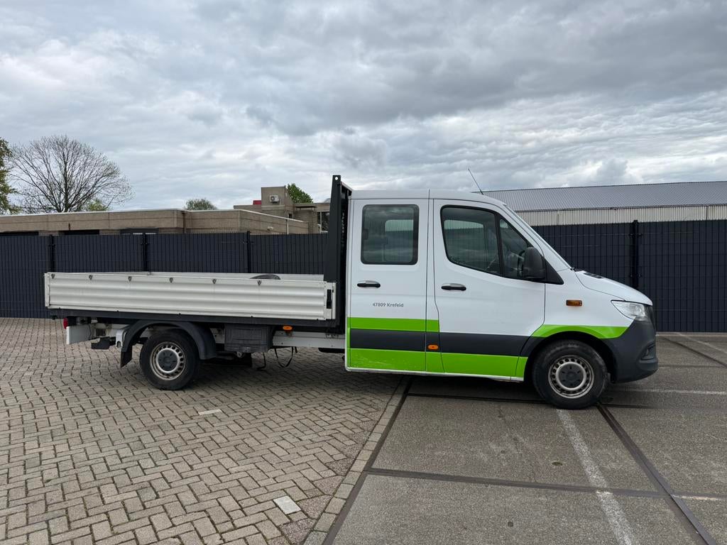 Mercedes Benz Sprinter 314  dubbele cabine open laadbak 7p, Auto's, Bestelauto's, Electronic Stability Program (ESP), Wit, Mercedes-Benz
