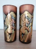 Twee kunstobjecten/vazen Wal art Holland, Ophalen