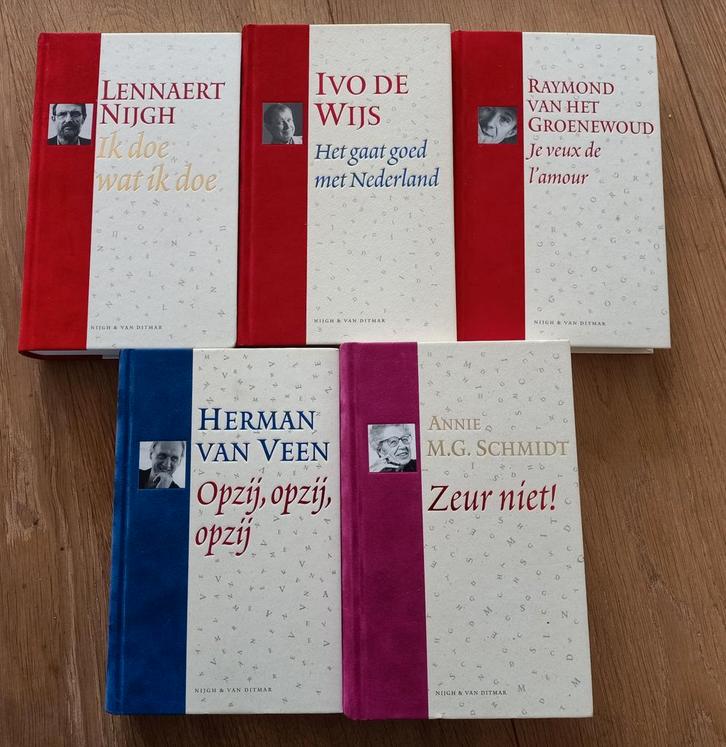 Pluche boeken ZGAN: MG Schmidt, Groenewoud, Veen, Wijs,Nijgh, Boeken, Kunst en Cultuur | Dans en Theater, Zo goed als nieuw, Ophalen of Verzenden