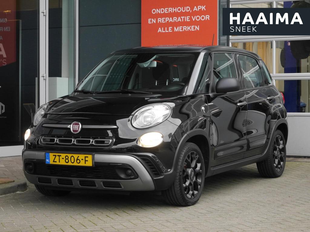 Fiat 500 L 0.9 TwinAir CityCross | Airco | Navigatie | Licht, Auto's, Voorwielaandrijving, Stof, Gebruikt, Zwart