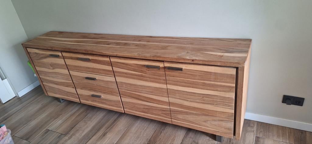 Xooon dressoir kast sheeshamhout, Ophalen, Met deur(en), Zo goed als nieuw, 200 cm of meer
