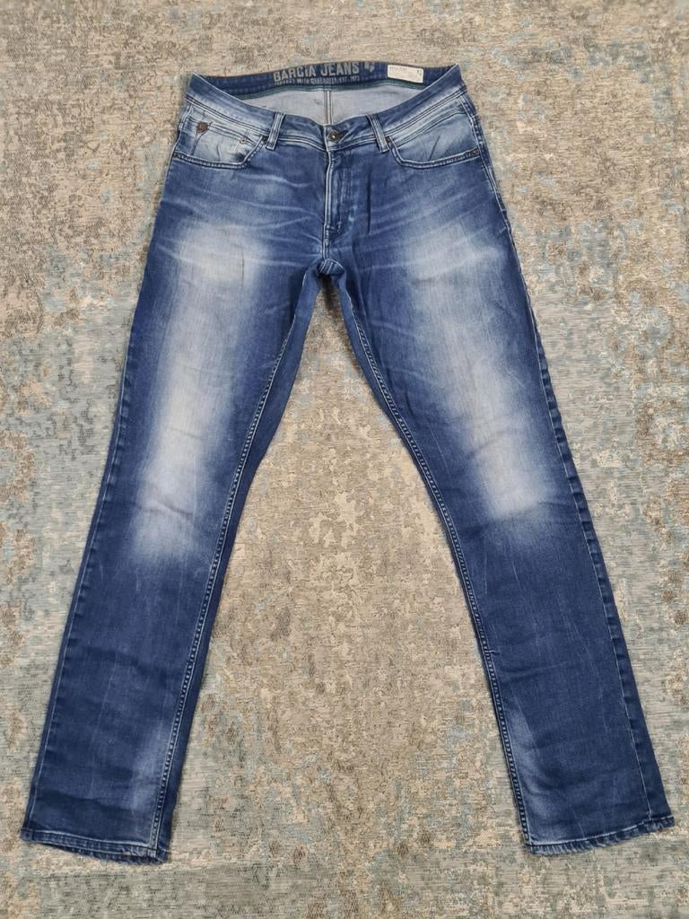 GARCIA RUSSO W36 L36 Straight STRETCH Bronno3636 Blauw, W36 - W38 (confectie 52/54), Blauw, https://www.wearegarcia.nl/service