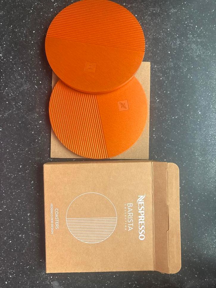 Nespresso Barista Coasters / Onderzetters, Huis en Inrichting, Woonaccessoires | Onderzetters, Nieuw, Glas of Kopje, Ophalen of Verzenden