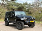 Jeep Wrangler Sahara 3.8 V6 benzine Airco,cruise, Uniek!, Auto's, 3778 cc, Zwart, Stationwagon, Handgeschakeld