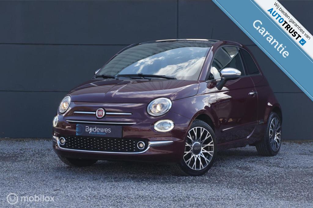 Fiat 500 1.0 Hybrid Lounge Exclusive Navi Cruise Clima PDC!, Auto's, Voorwielaandrijving, 4 stoelen, Leder en Stof, Bedrijf