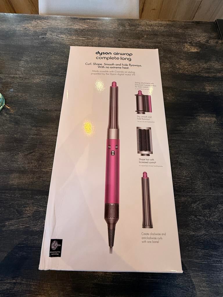 Dyson airwrap complete long, Ophalen of Verzenden, Zo goed als nieuw, Föhn of Haardroger