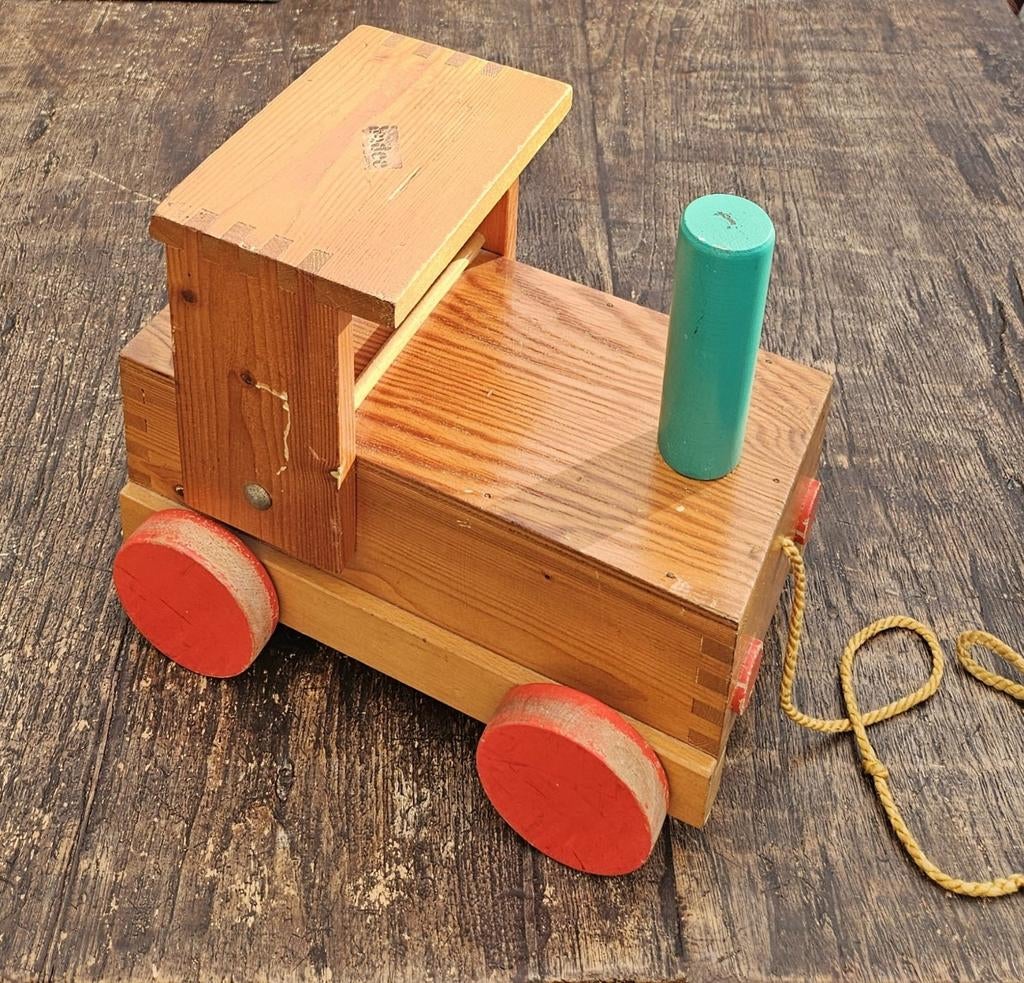 Hadee vintage houten trein, Ophalen of Verzenden, Gebruikt