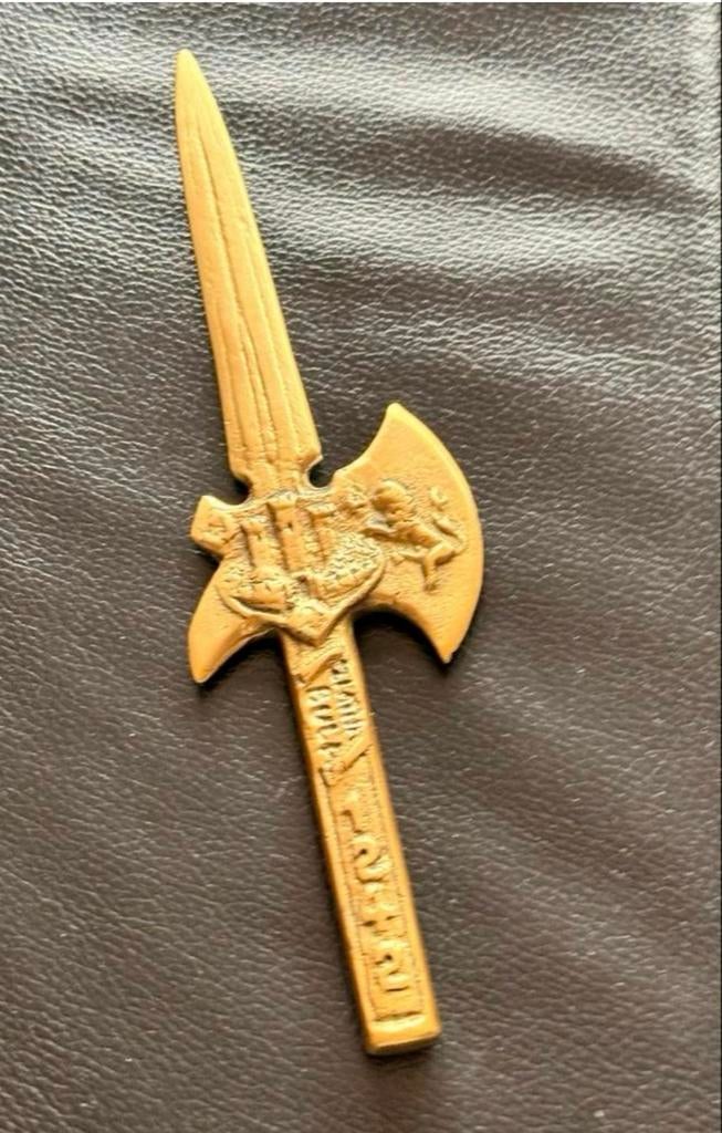 Decoratieve briefopener in de vorm van een hellebaard, Ophalen of Verzenden