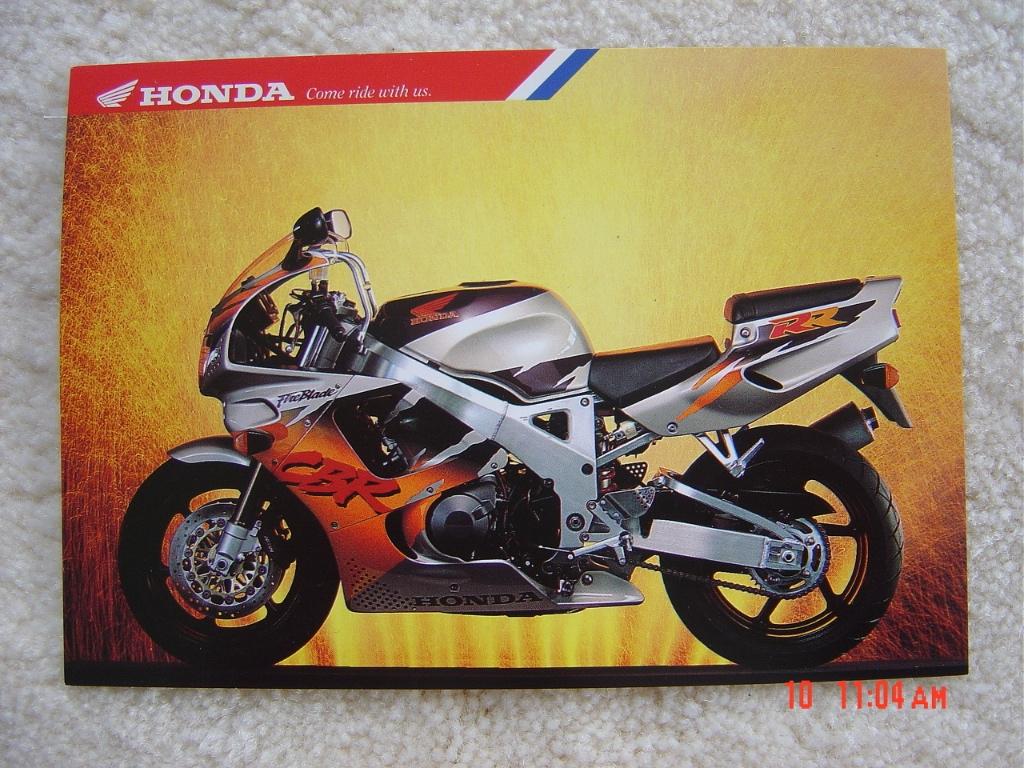ansichtkaart Honda cbr900rr fireblade nicky Hayden Spencer, Ophalen of Verzenden, 1980 tot heden, Ongelopen, Sport en Spel