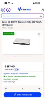 Epson EB-1780W Projector - Compact en Krachtig, Ophalen, Gebruikt, LCD, HD (720)