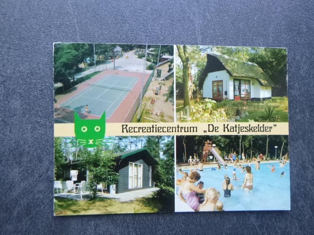 Oosterhout, recr. cent. de Katjeskelder/zwembad 1987, Verzenden, 1980 tot heden, Gelopen, Noord-Brabant