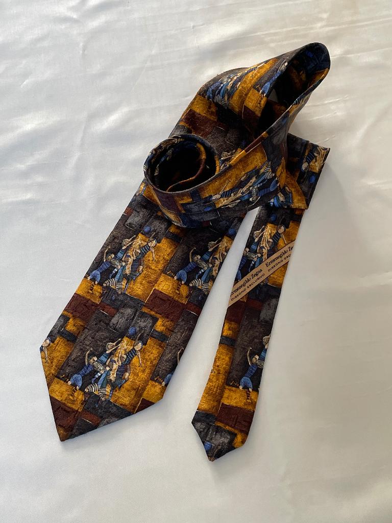 Ermenegildo Zegna zijden stropdas – Italy – unieke print, Kleding | Heren, Stropdassen, Ermenegildo Zegna, Overige kleuren, Ophalen of Verzenden