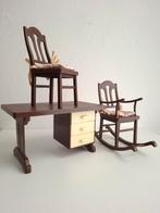 Vintage Barbie Cindy bureau en (schommel)stoel set, Ophalen of Verzenden, Zo goed als nieuw, Jongen of Meisje