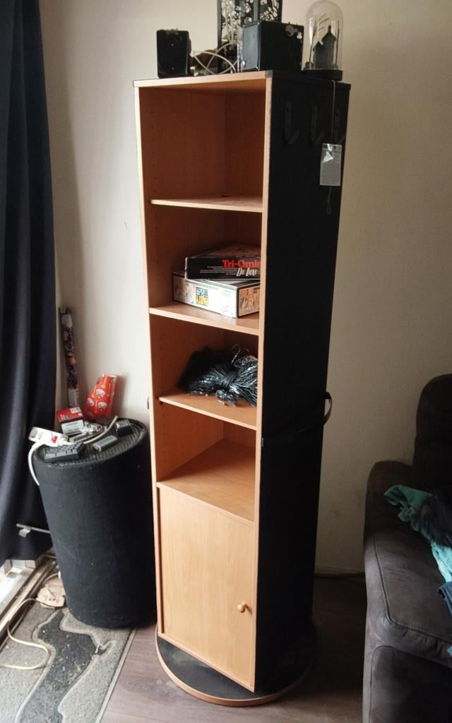 Draai kast met grote spiegel, Huis en Inrichting, Kasten | Boekenkasten, Ophalen, 25 tot 50 cm, 50 tot 100 cm