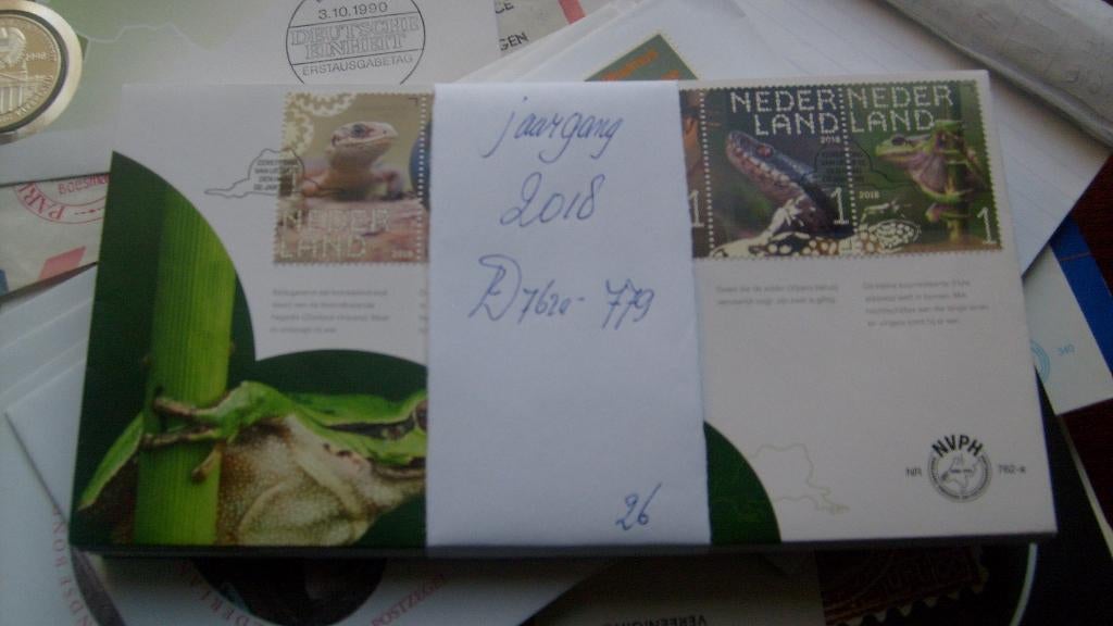 Jaargang 2018 fdc Nederland 762a tm 779 compleet beperkte, Ophalen, Nederland