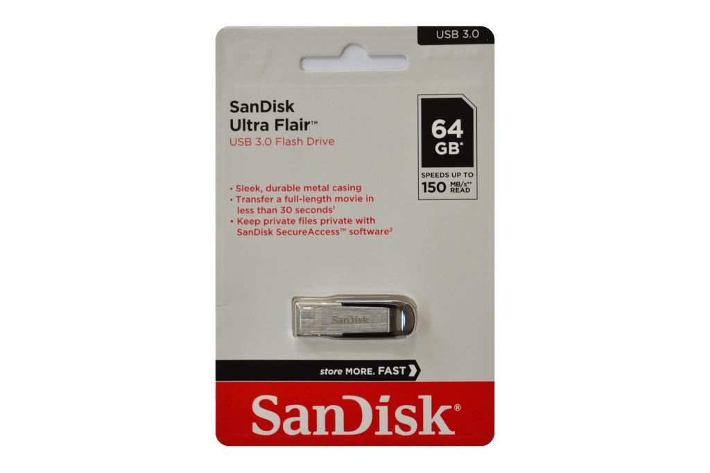 Sandisk Ultra Flair 64GB usb stick, Computers en Software, USB Sticks, Sandisk, Sandisk, Nieuw, 64 GB