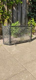 Zwart smeedijzeren haardscherm, Ophalen of Verzenden, Houthaard