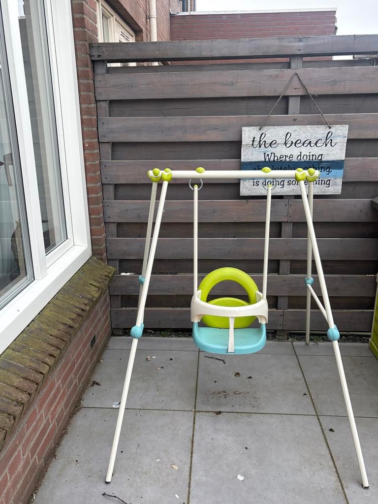 Smoby schommel met babyzitje, Kinderen en Baby's, Speelgoed | Buiten | Speeltoestellen, Ophalen of Verzenden, Gebruikt, Schommel
