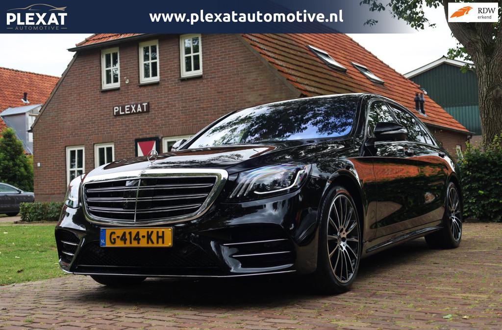 Mercedes-Benz S-klasse 560 e Lang Premium Plus Aut. | AMG-LI, Auto's, Mercedes-Benz, Achterwielaandrijving, Gebruikt, 367 pk, Bedrijf