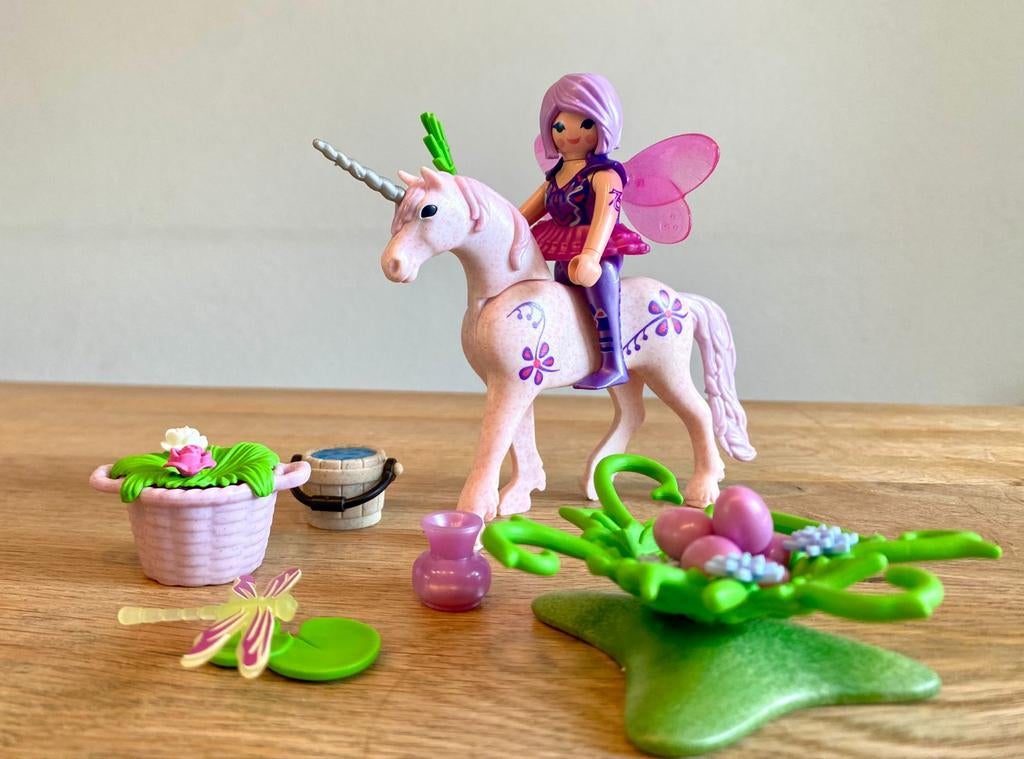 Playmobil fee met eenhoorn en accessoires, Ophalen of Verzenden