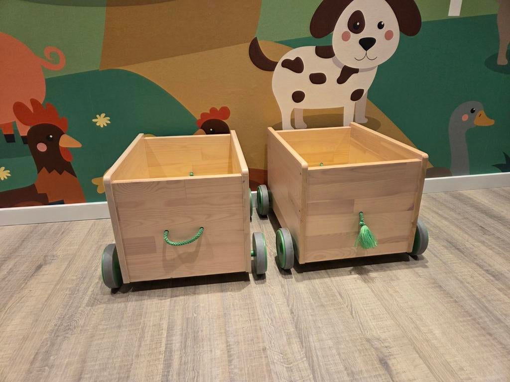 Houten opberg box, Doe-het-zelf en Verbouw, Kratten en Dozen, Doos, 100 cm of meer, 60 cm of meer, Minder dan 35 cm