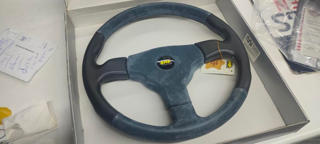 OMP Racing Stuur donker grijs Alcantara 36cm, Auto diversen, Tuning en Styling, Ophalen of Verzenden