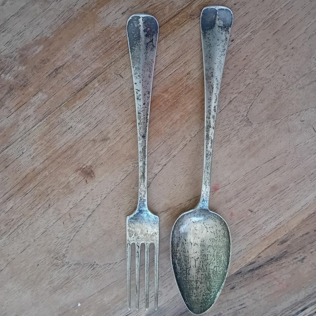 zilver of verzilverd bestek set., Ophalen of Verzenden