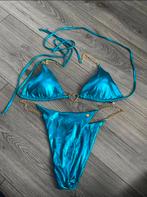 2 Nieuwe Metallic Bikini's Maat L Verstelbaar, Kleding | Dames, Badmode en Zwemkleding, Verzenden, Nieuw, Blauw, Bikini