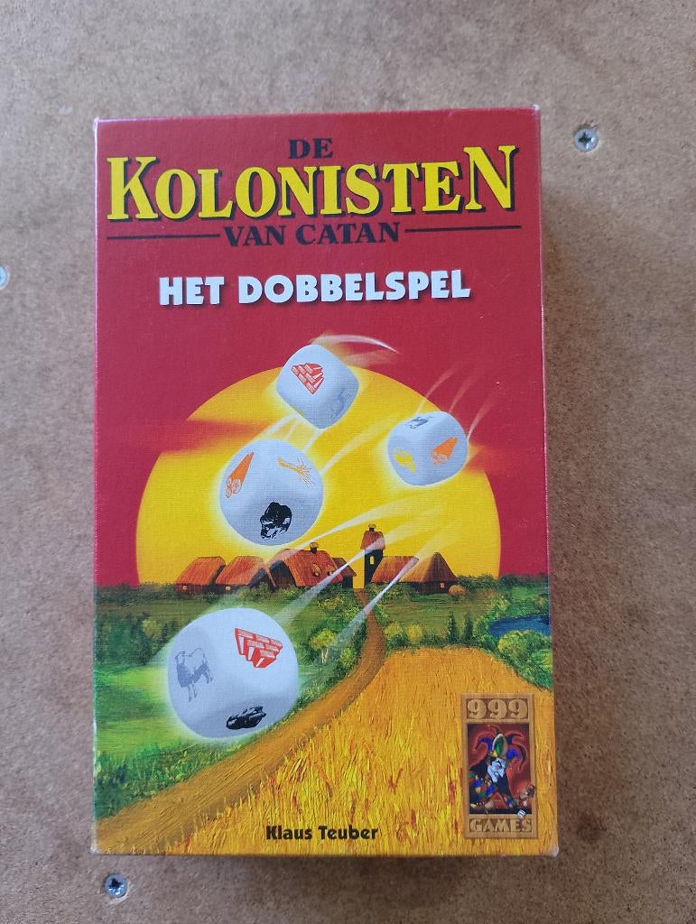 Kolonisten van Catan - dobbelspel, Ophalen of Verzenden, Zo goed als nieuw, Een of twee spelers, 999 Games