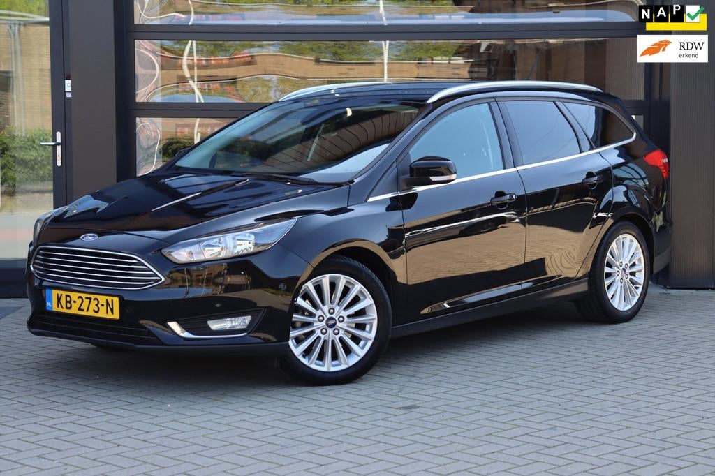 Ford Focus Wagon 1.5 Titanium | NAP | Clima | Cruise | Navi, Euro 6, 4 cilinders, 150 pk, Zwart