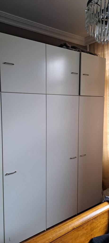 Witte Swedex kledingkast vintage, Ophalen, Zo goed als nieuw, 50 tot 75 cm, 200 cm of meer