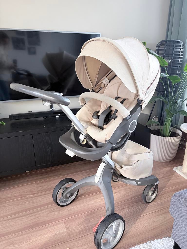 Stokke Xplory beige 3-delig, Kinderen en Baby's, Kinderwagens en Combinaties, Gebruikt, Combiwagen, Met reiswieg, Ophalen