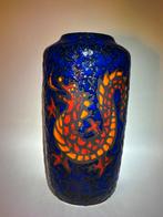 Vintage Fat Lava Vaas met Draak - West Germany Keramiek, Ophalen of Verzenden