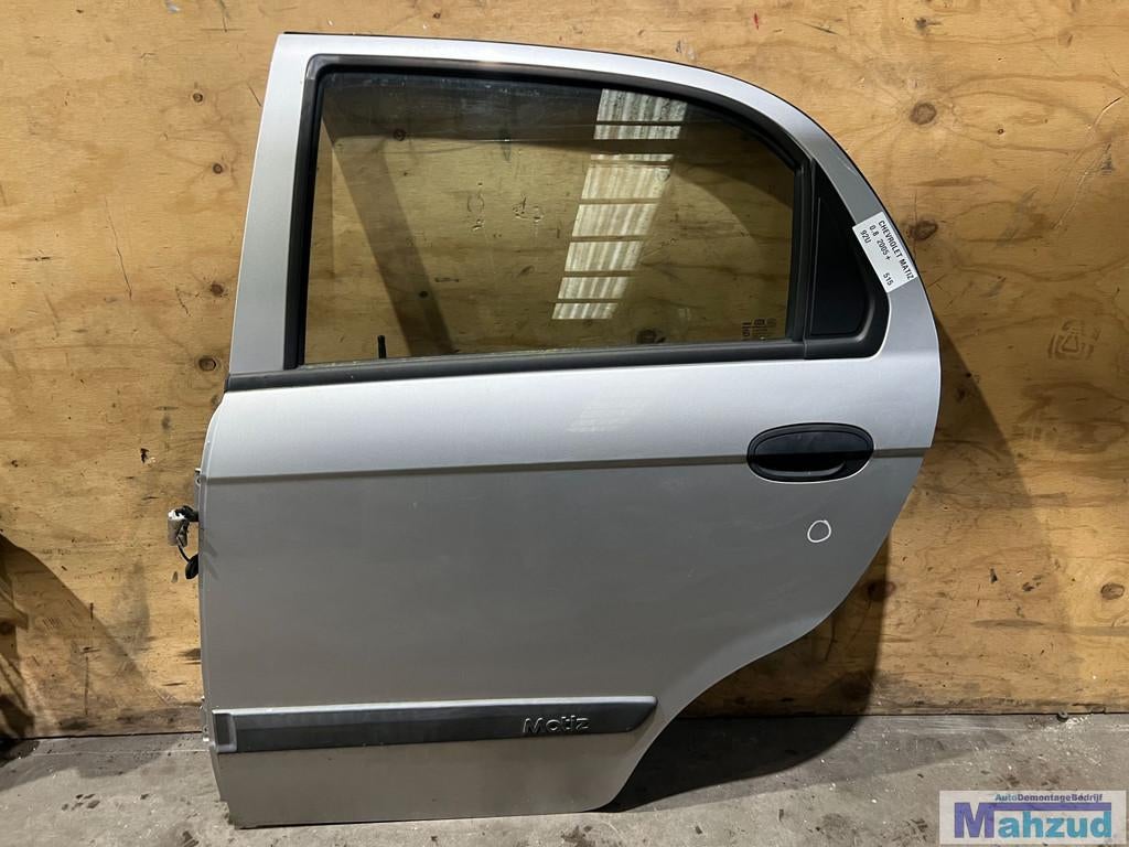 CHEVROLET MATIZ Zilver 92U links achter deur 2005+, Gebruikt, Info@gm.com, Chevrolet, Deur